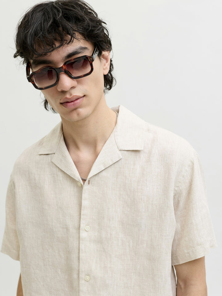 JPRBLALAWRENCE LINEN RESORT S/S SHI, Silver Lining/RELAXED FIT 176688001 Bild 7