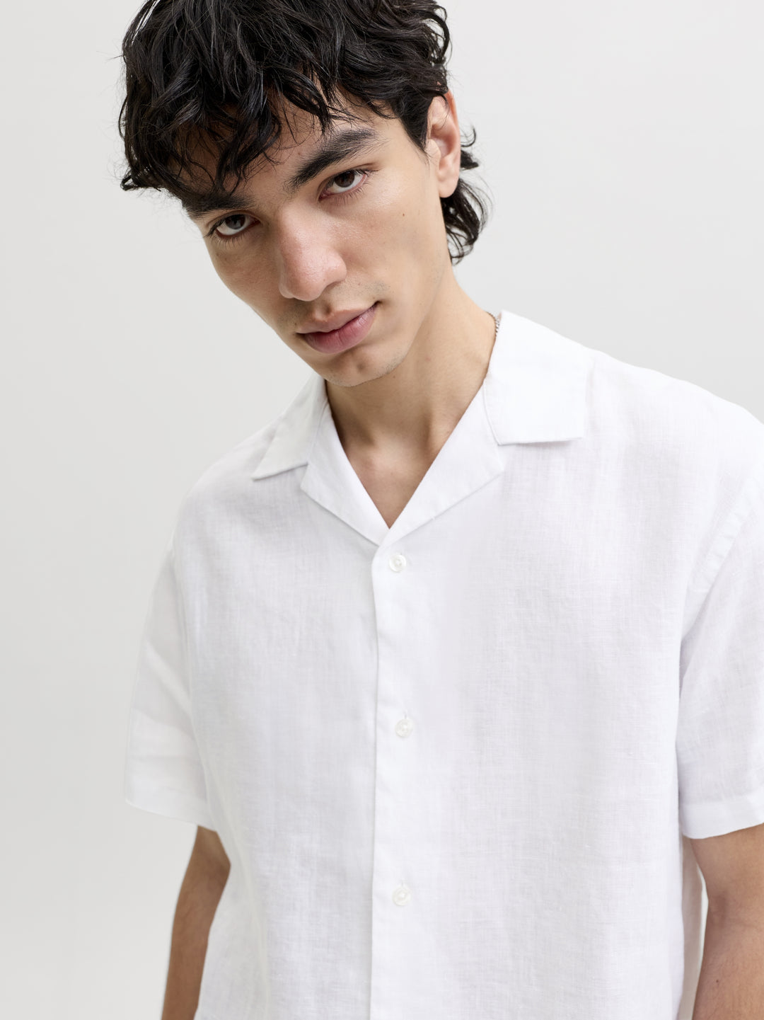 JPRBLALAWRENCE LINEN RESORT S/S SHI, Bright White/RELAXED FIT 177627001 Bild 5