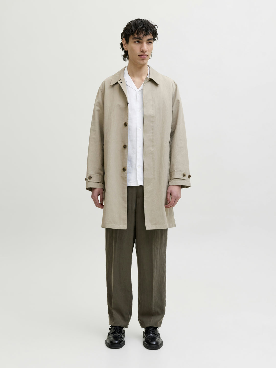 JPRBLALAWRENCE LINEN RESORT S/S SHI, Bright White/RELAXED FIT 177627001 Bild 7