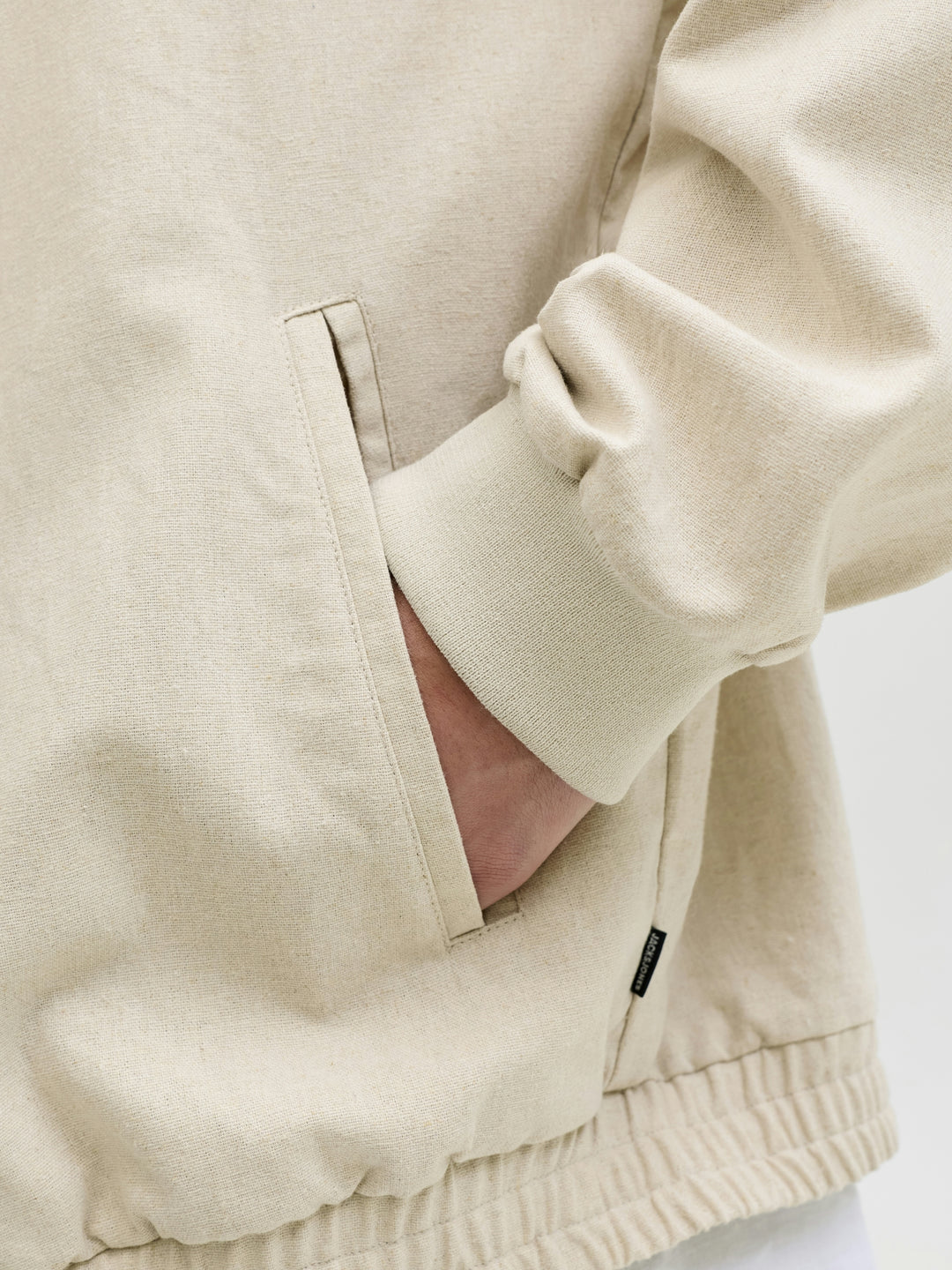 JPRBLALEISTER LINEN BLEND BOMBER JK, Ancient Scroll/MELANGE 302781001 Bild 5