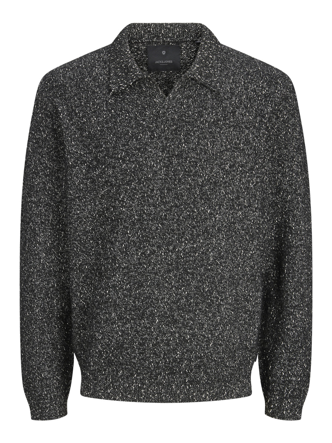 JPRBLATANNER KNIT SPLIT NECK, Black 178012 Bild 1