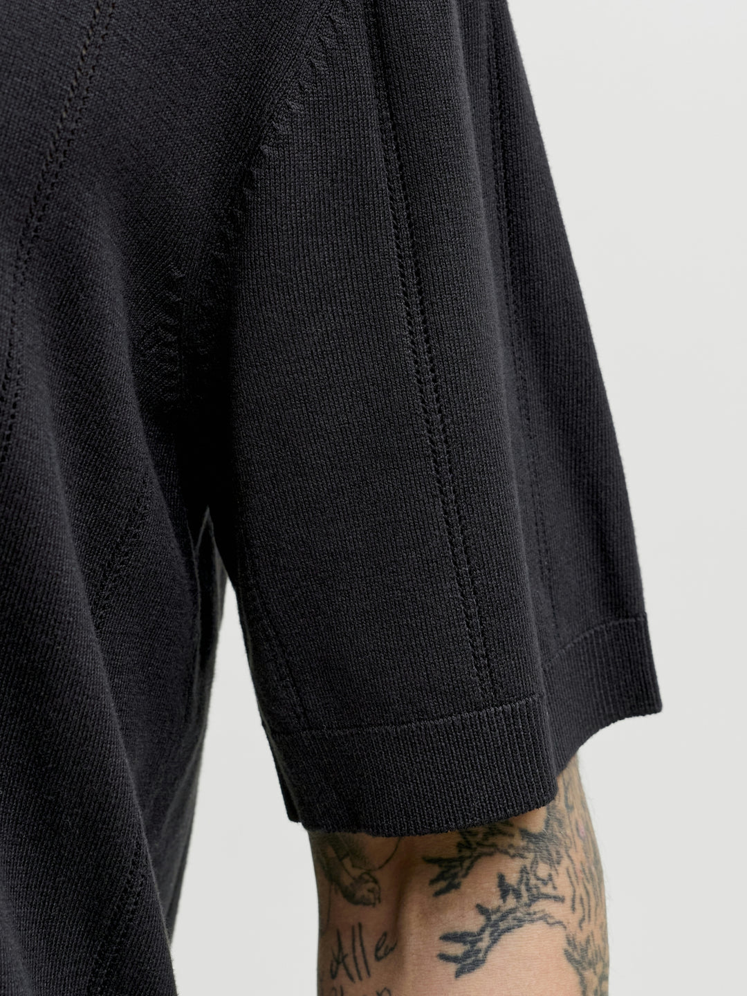 JPRBLAWILLIAM STRUCTURE KNIT POLO S, Black 178012 Bild 5