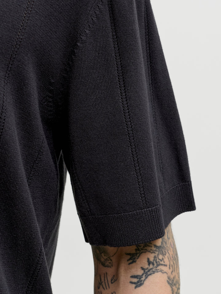 JPRBLAWILLIAM STRUCTURE KNIT POLO S, Black 178012 Bild 5