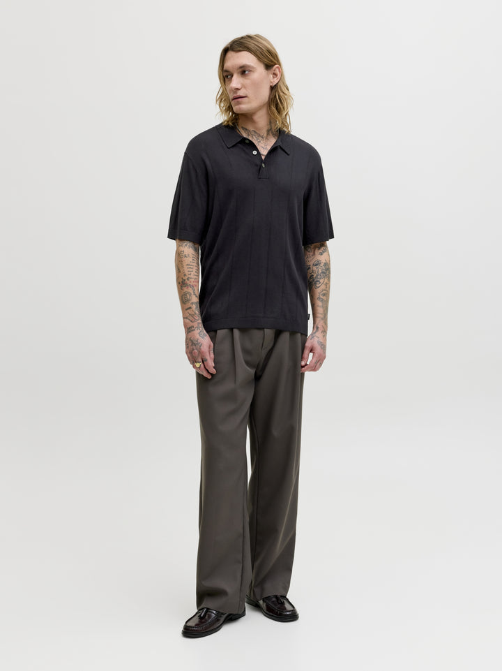 JPRBLAWILLIAM STRUCTURE KNIT POLO S, Black 178012 Bild 6