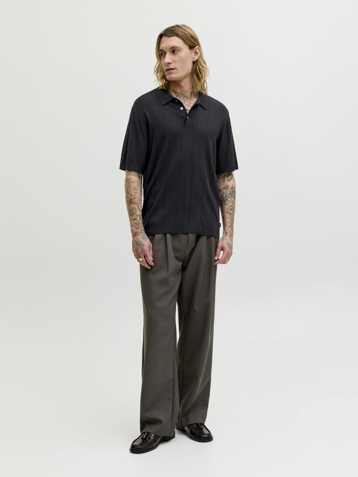 JPRBLAWILLIAM STRUCTURE KNIT POLO S, Black 178012 Bild 6