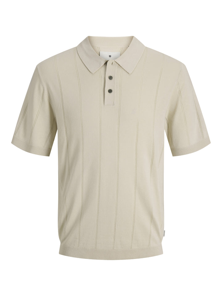 JPRBLAWILLIAM STRUCTURE KNIT POLO S, Ancient Scroll 302781 Bild 1