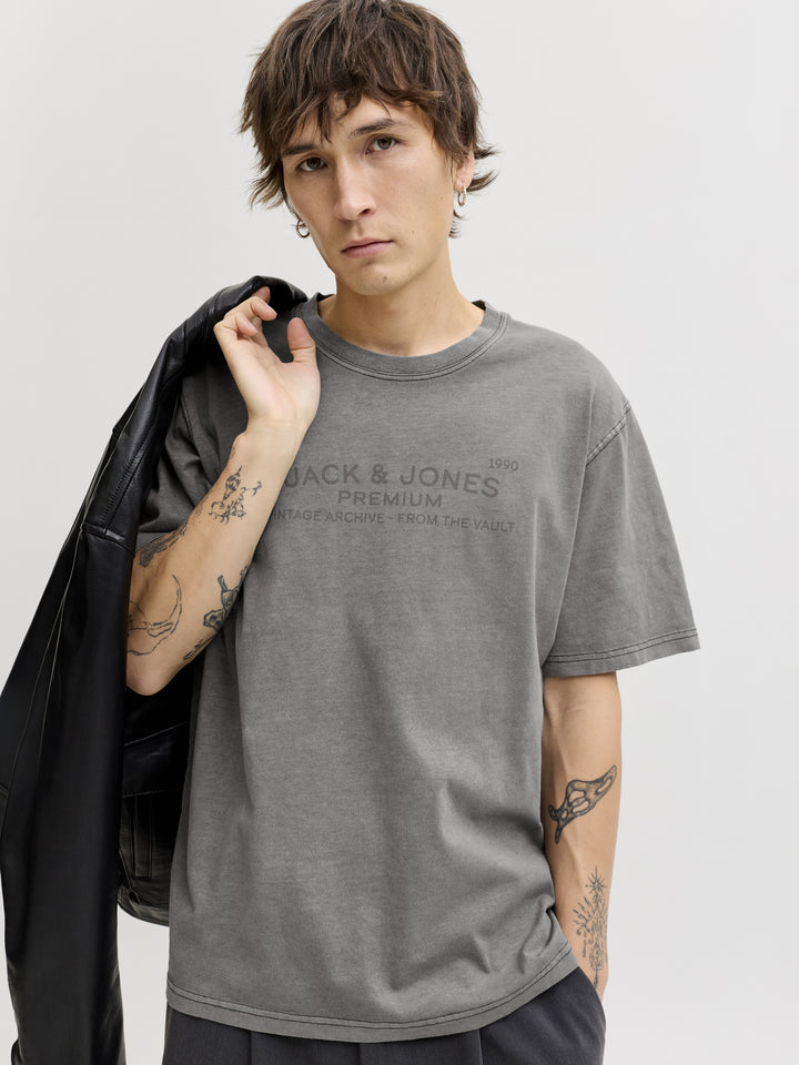 JPRBLUAIDEN SS TEE, Black 178012 Bild 4