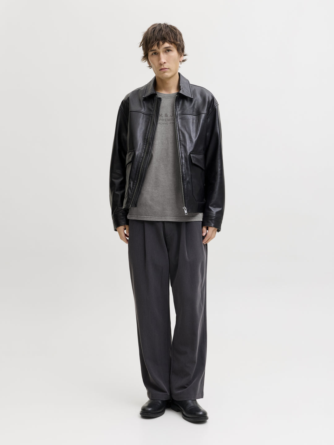 JPRBLUAIDEN SS TEE, Black 178012 Bild 7