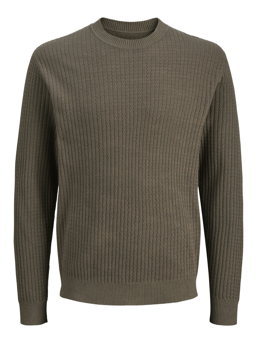 JPRBLUBARKLEY KNIT CREW NECK CH LN, Crocodile/Twist/Zizag structure 218770004 Bild 1