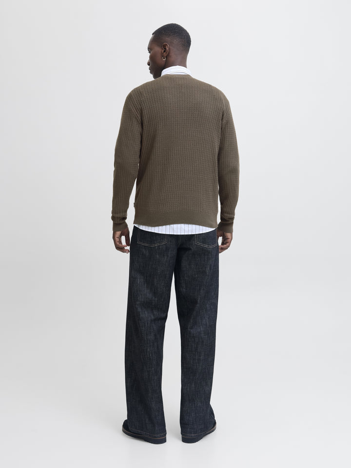 JPRBLUBARKLEY KNIT CREW NECK CH LN, Crocodile/Twist/Zizag structure 218770004 Bild 4