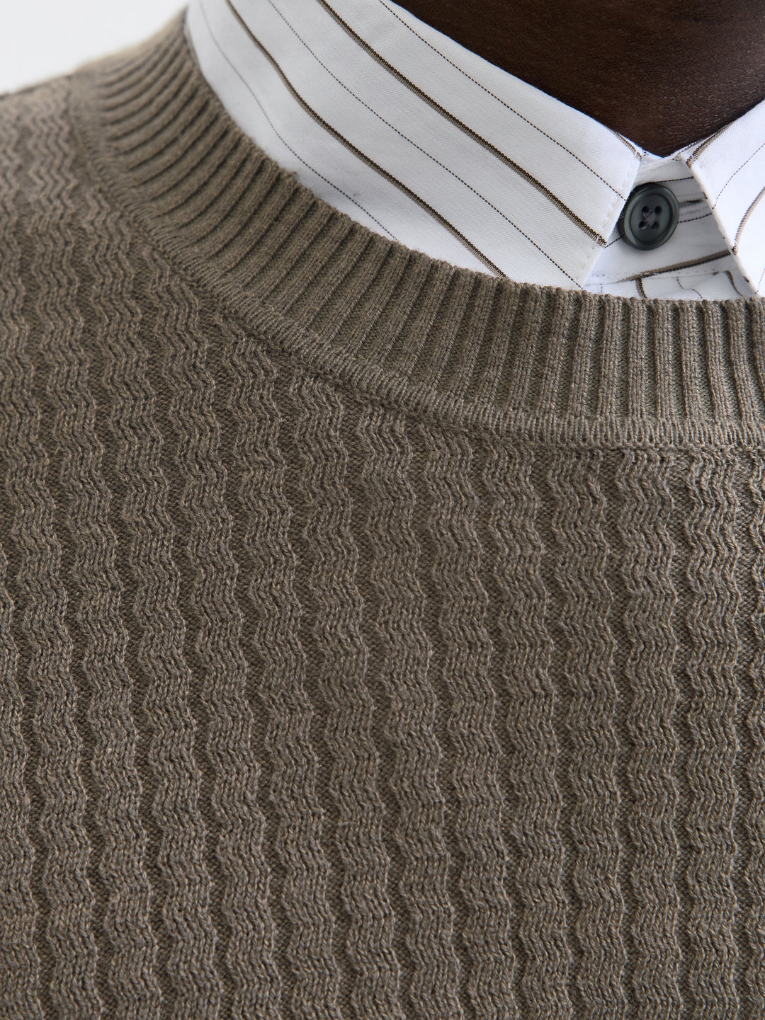 JPRBLUBARKLEY KNIT CREW NECK CH LN, Crocodile/Twist/Zizag structure 218770004 Bild 6
