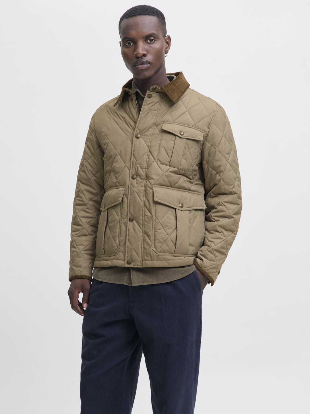 JPRBLUBRYAN QUILTED JACKET, Brindle 176539 Bild 2