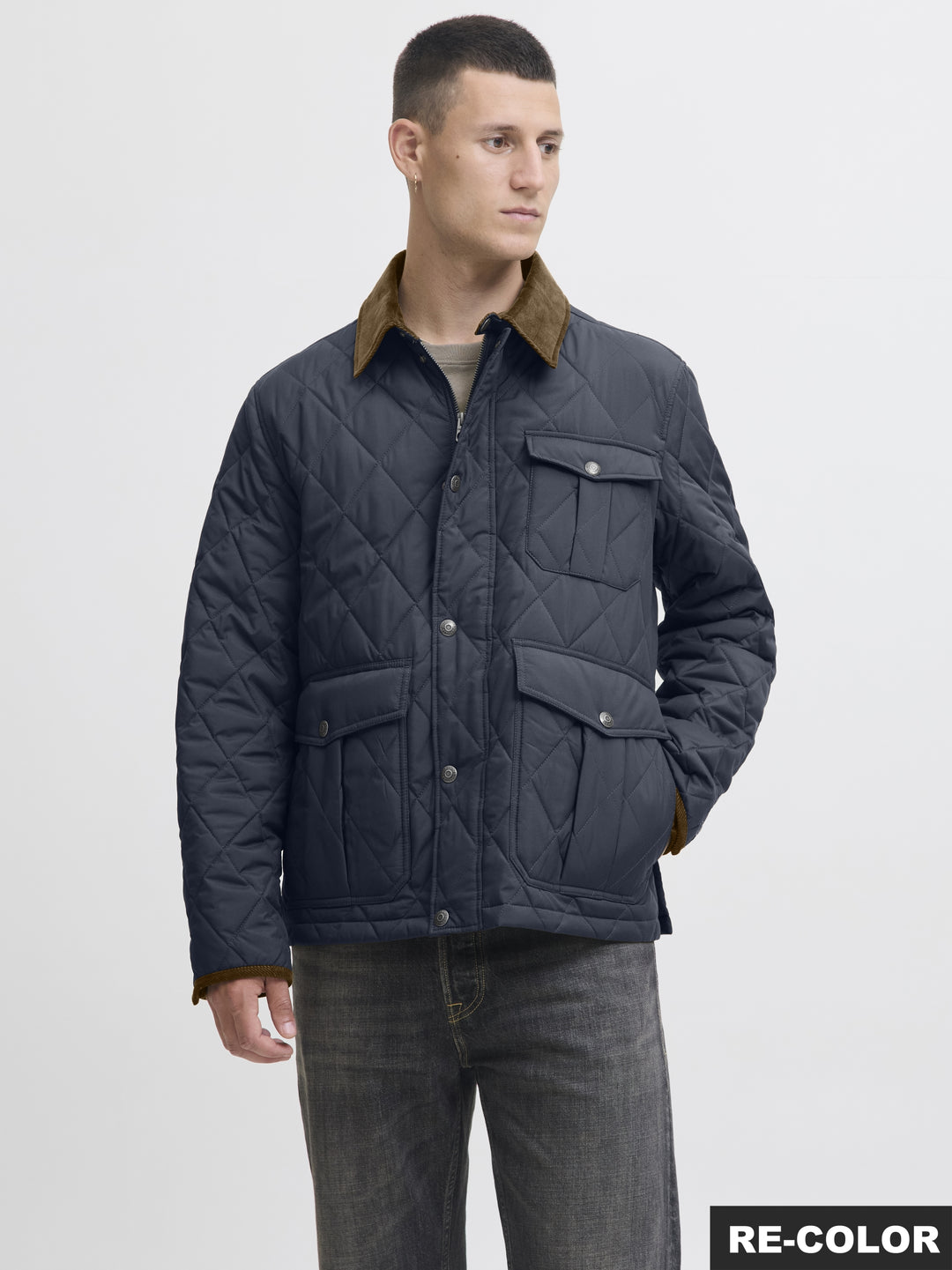 JPRBLUBRYAN QUILTED JACKET, Dark Navy 175697 Bild 1
