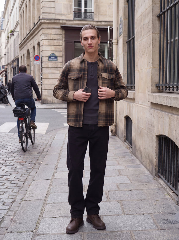 JPRBLUFADE JACKET, Plaza Taupe/CHECK 176656001 Bild 9