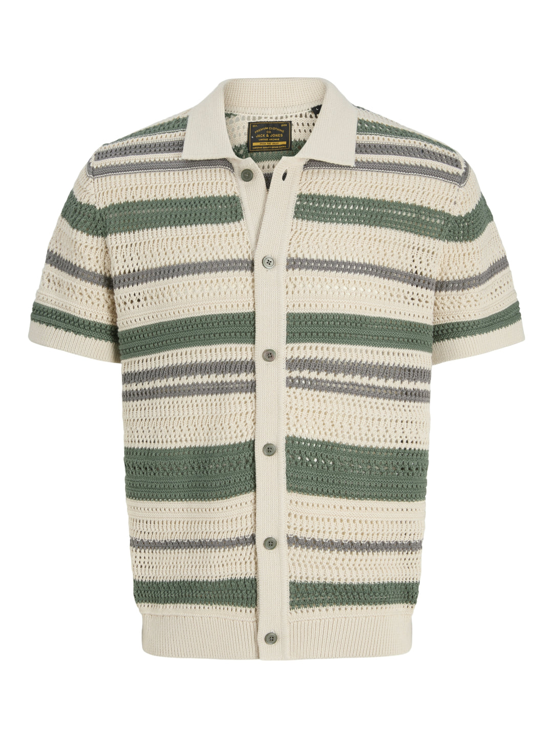 JPRBLUHAMILTON BUTTON THROUGH POLO, Laurel Wreath/Sea Pearl 176342002 Bild 1