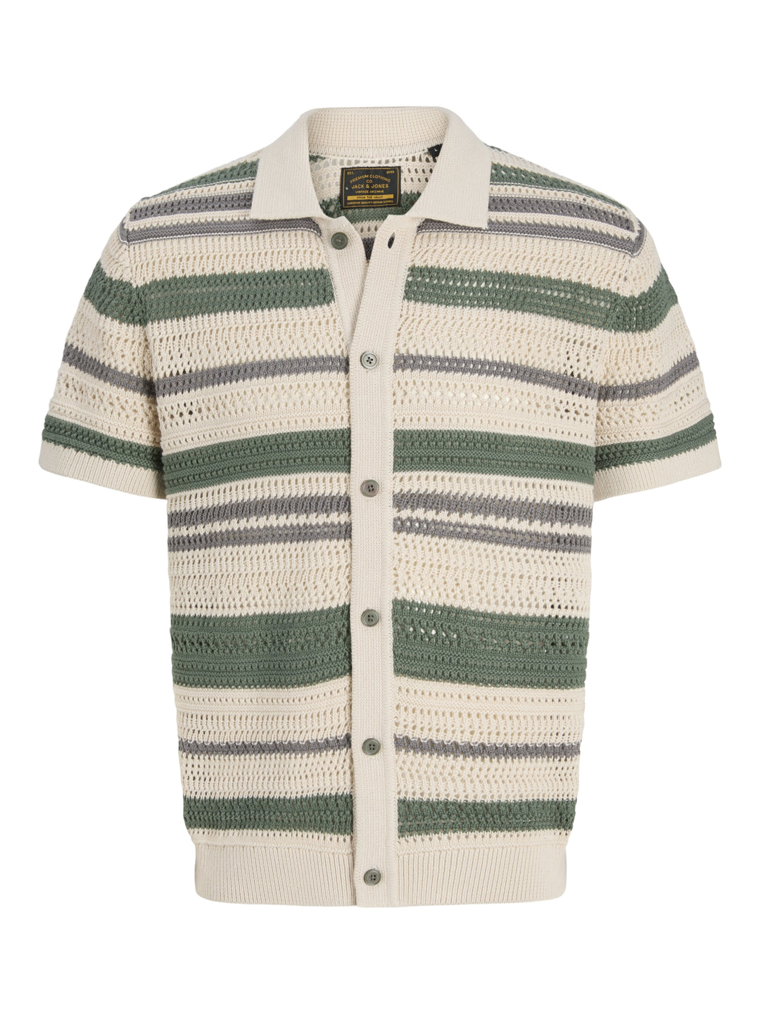 JPRBLUHAMILTON BUTTON THROUGH POLO, Laurel Wreath/Sea Pearl 176342002 Bild 1