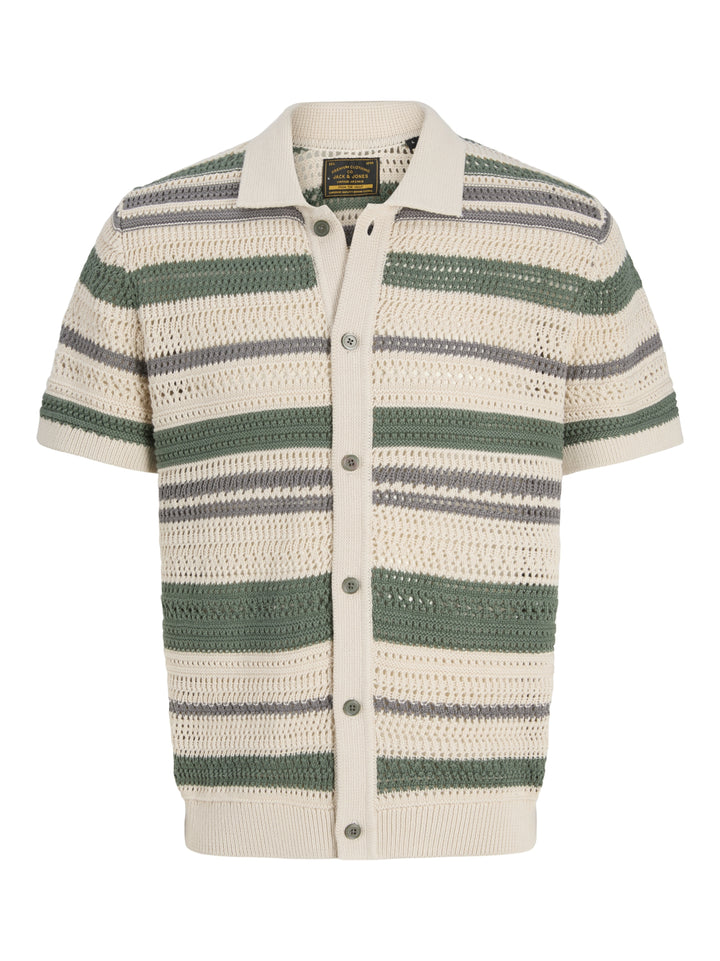 JPRBLUHAMILTON BUTTON THROUGH POLO, Laurel Wreath/Sea Pearl 176342002 Bild 1