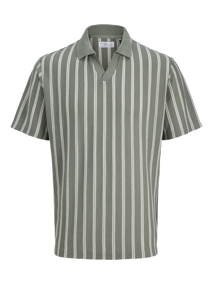 JPRBLUHARRY SS SPLIT NECK POLO SN, Laurel Wreath/White 176342005 Bild 1