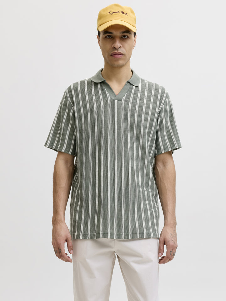 JPRBLUHARRY SS SPLIT NECK POLO SN, Laurel Wreath/White 176342005 Bild 5