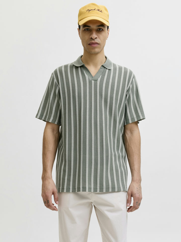 JPRBLUHARRY SS SPLIT NECK POLO SN, Laurel Wreath/White 176342005 Bild 5