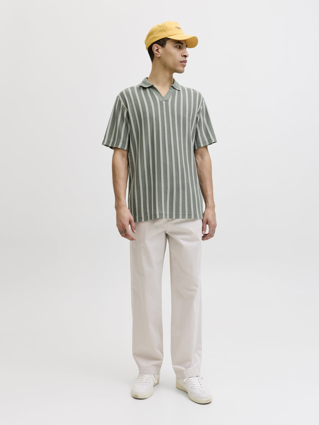 JPRBLUHARRY SS SPLIT NECK POLO SN, Laurel Wreath/White 176342005 Bild 7