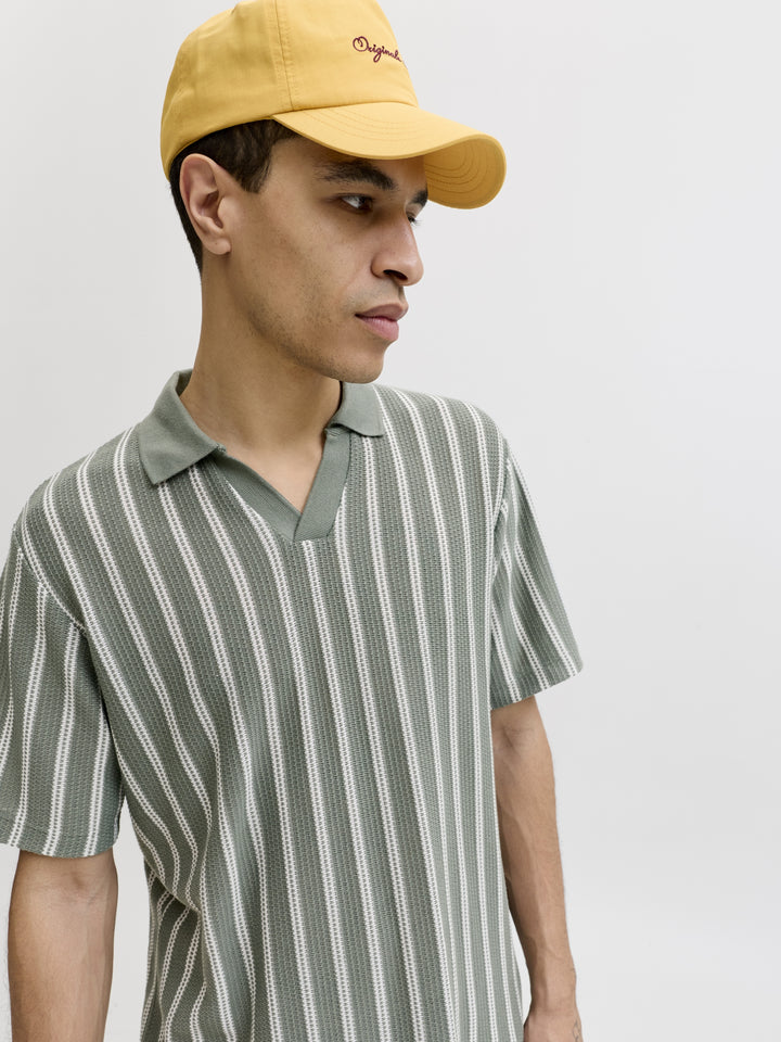 JPRBLUHARRY SS SPLIT NECK POLO SN, Laurel Wreath/White 176342005 Bild 8