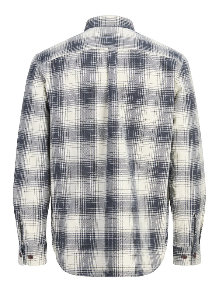 JPRBLUIVY CHECK L/S OVERSHIRT SN, Dark Navy 175697 Bild 3