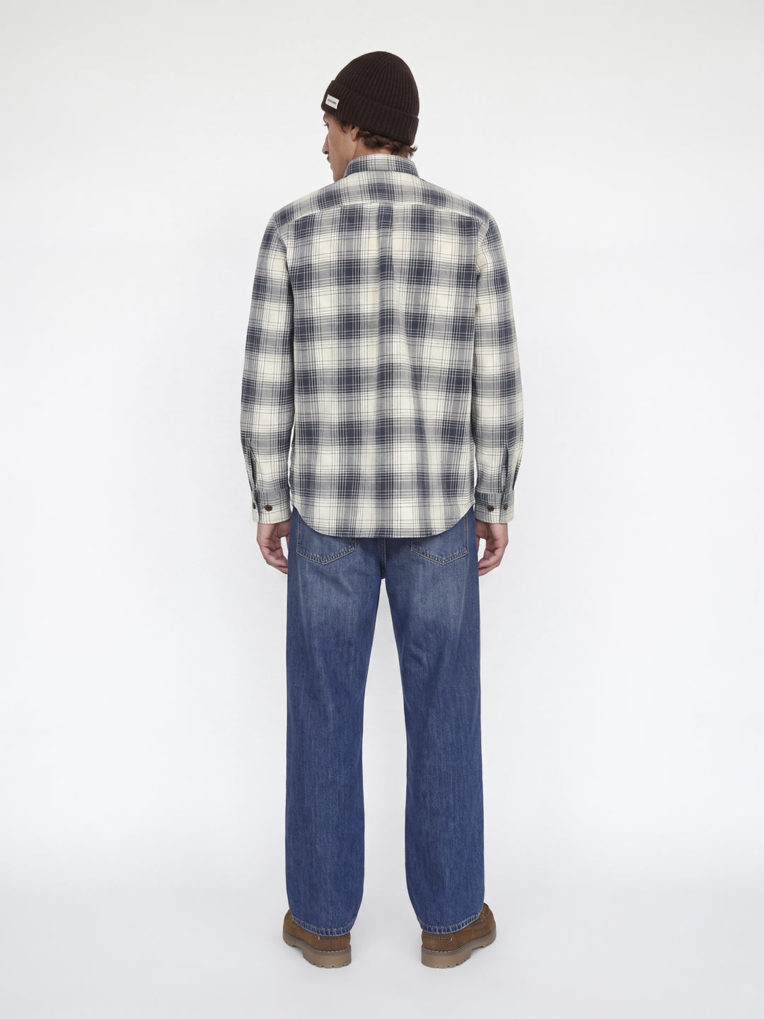 JPRBLUIVY CHECK L/S OVERSHIRT SN, Dark Navy 175697 Bild 7