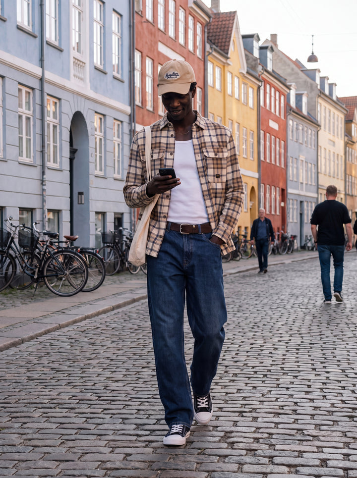 JPRBLUIVY CHECK L/S OVERSHIRT SN, Plaza Taupe 176656 Bild 5