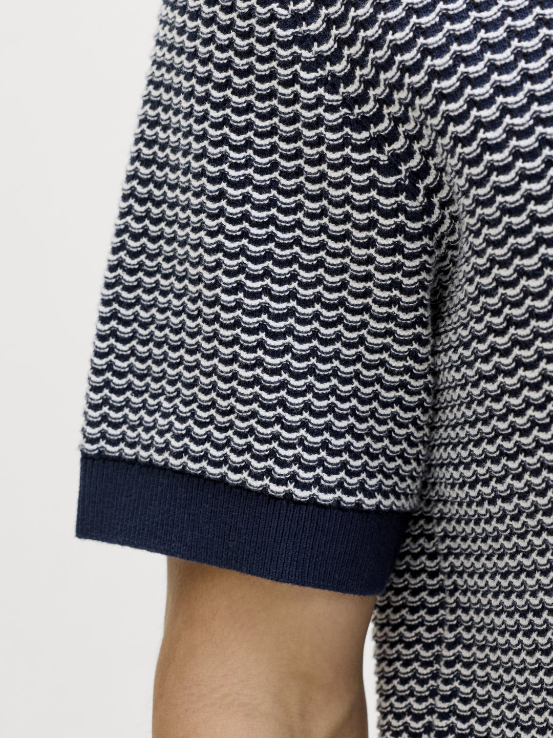 JPRBLUKINGSLEY KNIT POLO SS LN, Sky Captain/Twist 175917007 Bild 7