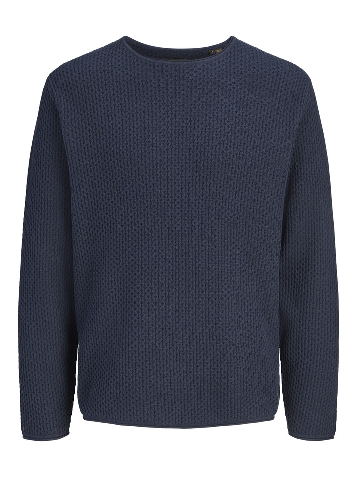 JPRBLUMASON KNIT CREW NECK SN, Dark Navy/Twist 175697001 Bild 1