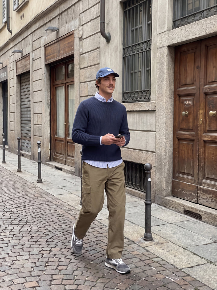 JPRBLUMASON KNIT CREW NECK SN, Dark Navy/Twist 175697001 Bild 3