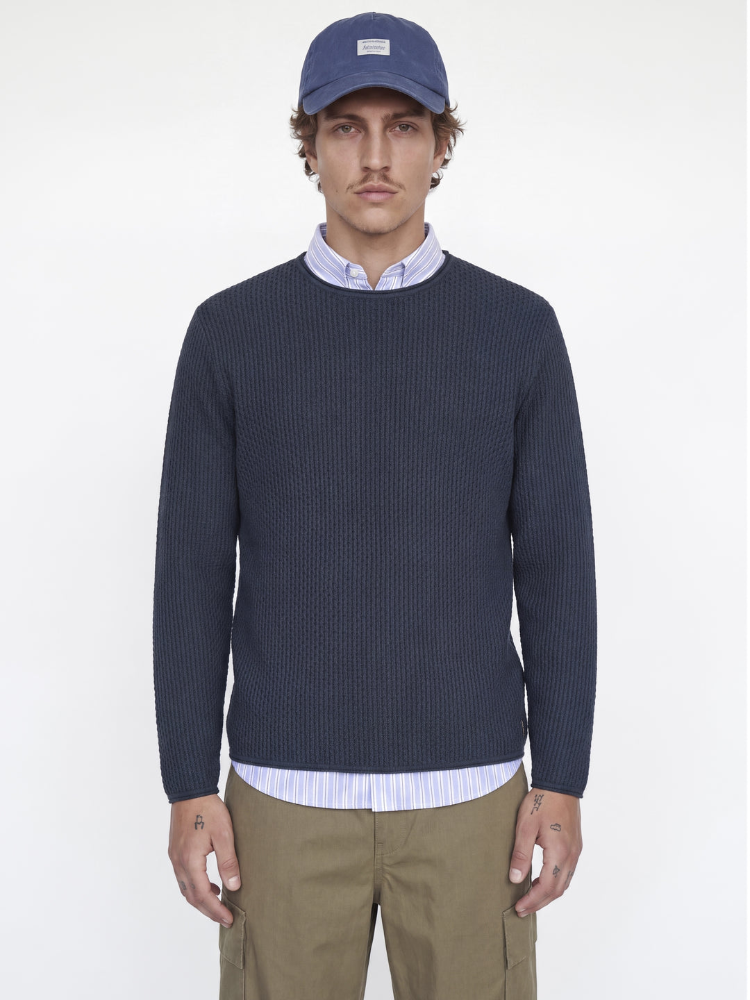 JPRBLUMASON KNIT CREW NECK SN, Dark Navy/Twist 175697001 Bild 5