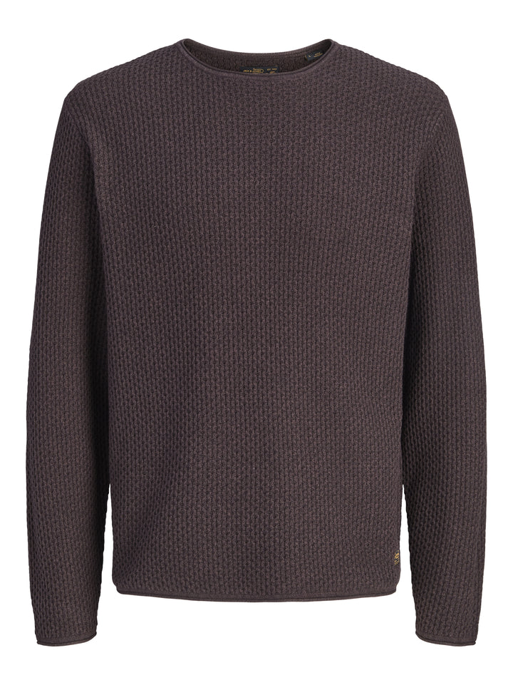 JPRBLUMASON KNIT CREW NECK SN, Chocolate Torte/Twist 176164001 Bild 1