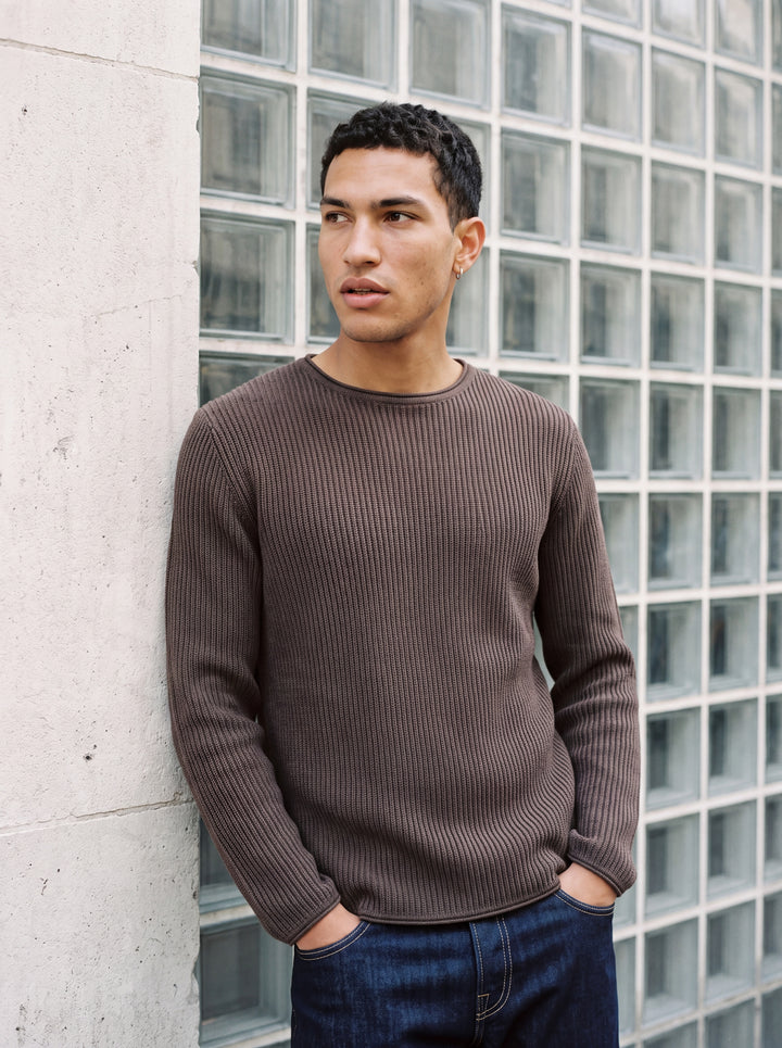 JPRBLUMASON KNIT CREW NECK SN, Chocolate Torte/Twist 176164001 Bild 9