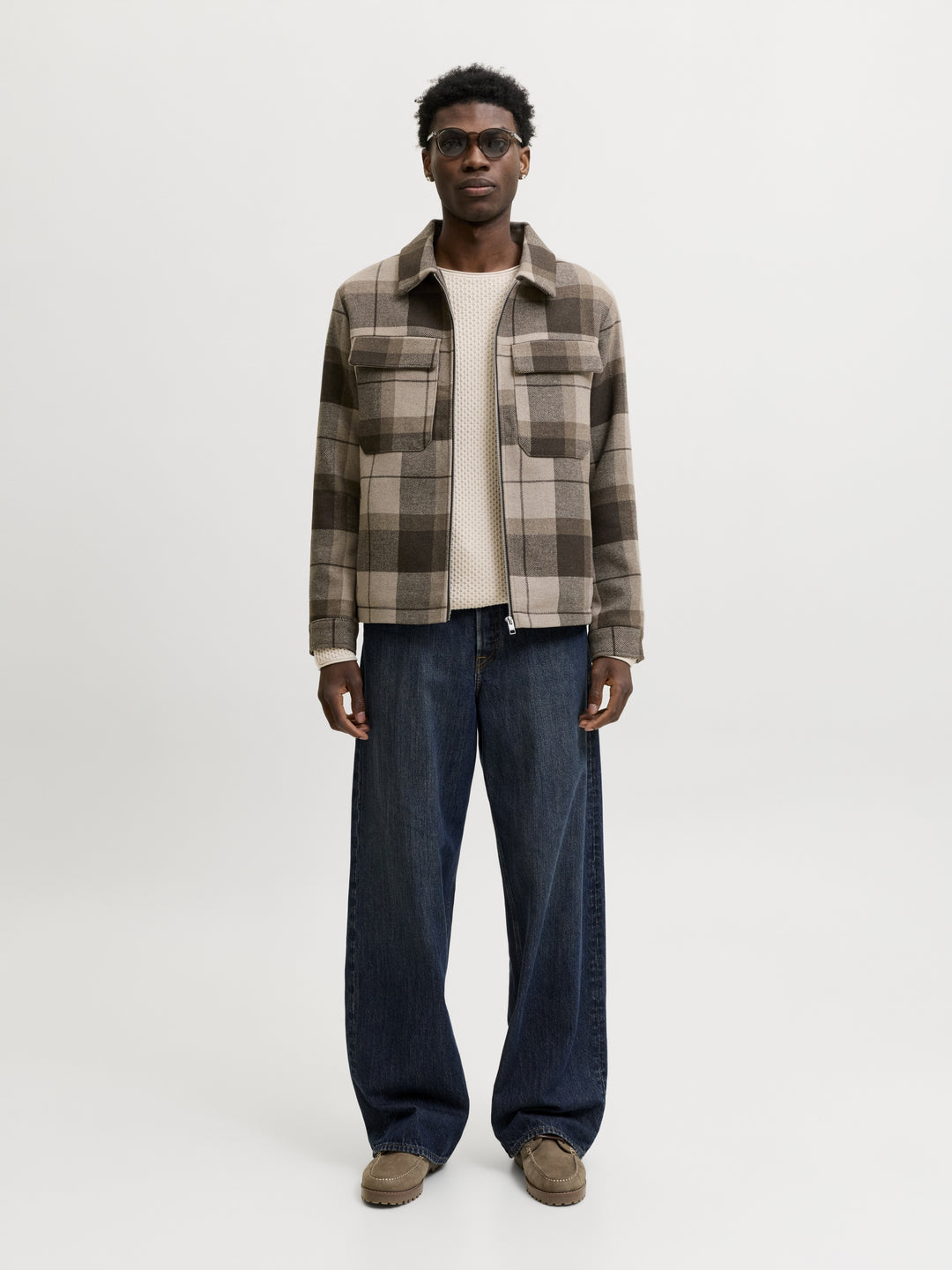 JPRBLUMASON KNIT CREW NECK SN, Silver Lining 176688 Bild 7