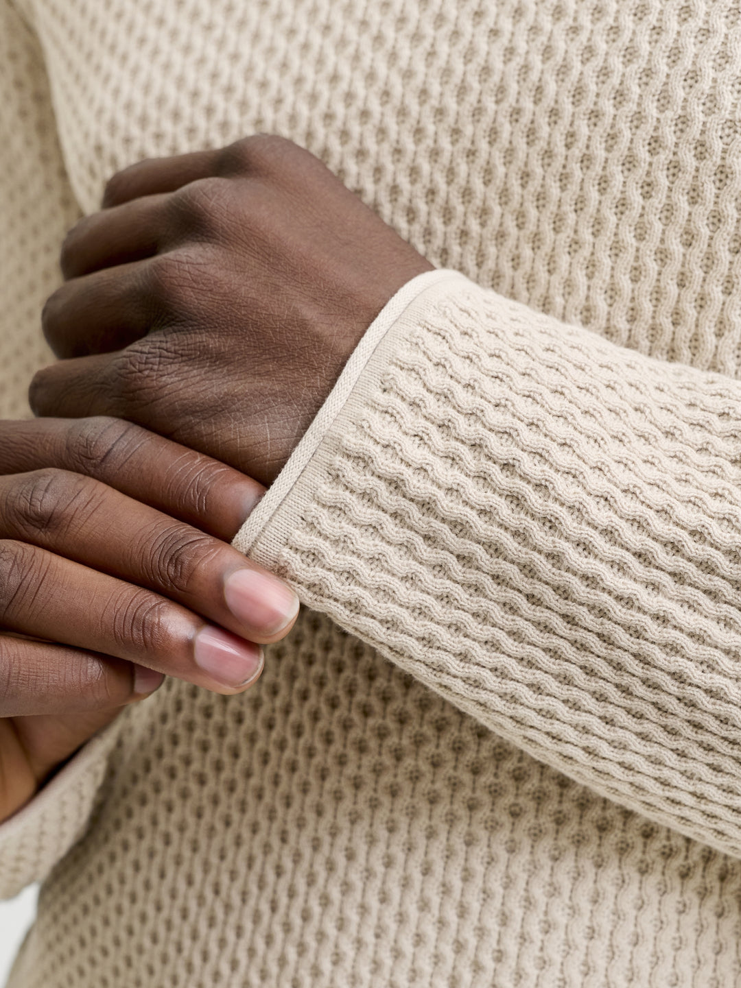 JPRBLUMASON KNIT CREW NECK SN, Silver Lining 176688 Bild 8