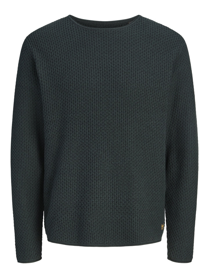 JPRBLUMASON KNIT CREW NECK SN, Scarab/Twist 177578001 Bild 1
