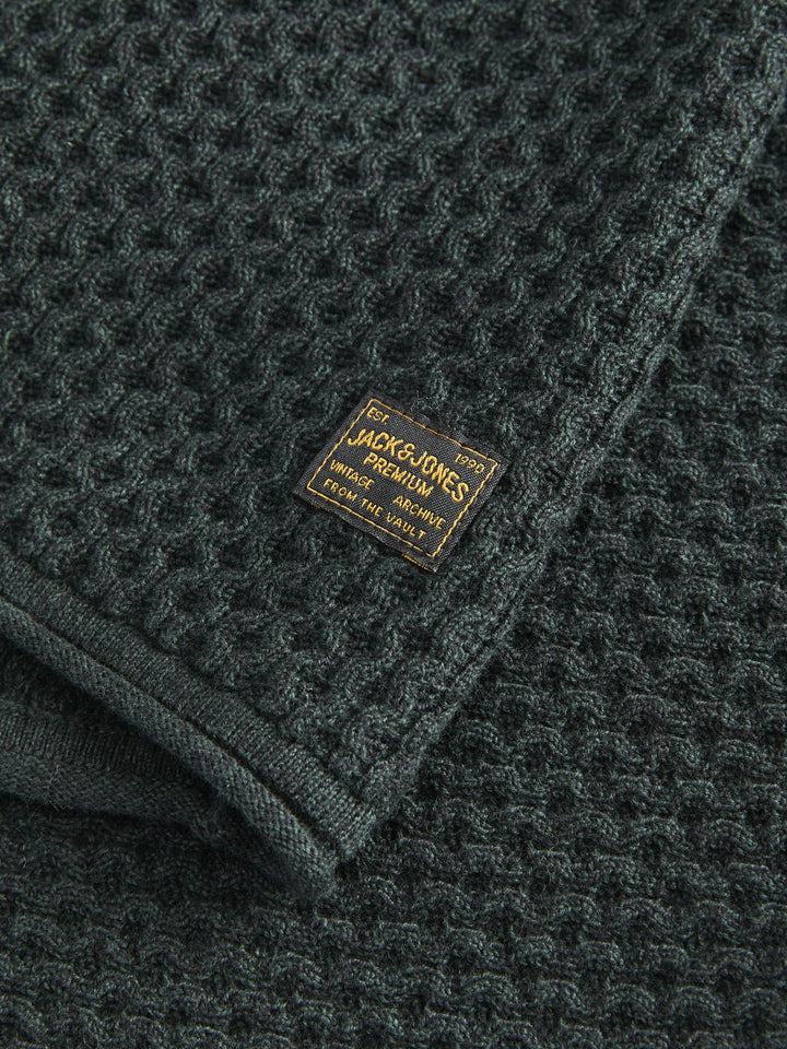 JPRBLUMASON KNIT CREW NECK SN, Scarab/Twist 177578001 Bild 3