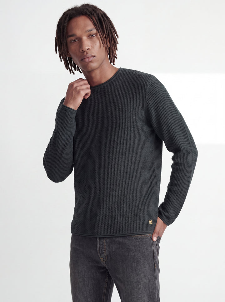 JPRBLUMASON KNIT CREW NECK SN, Scarab/Twist 177578001 Bild 7