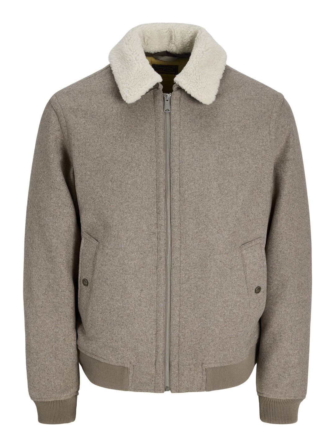 JPRBLUMELVIN WOOL BLEND BOMBER, Greige 176595 Bild 1
