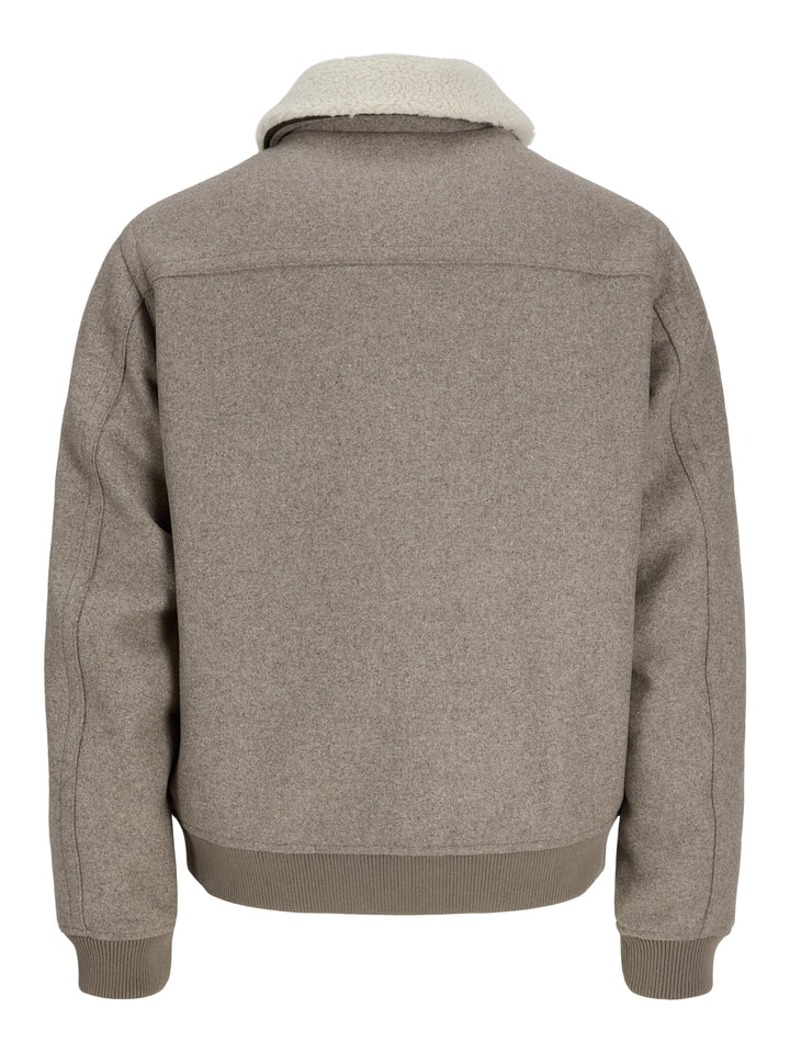 JPRBLUMELVIN WOOL BLEND BOMBER, Greige 176595 Bild 2