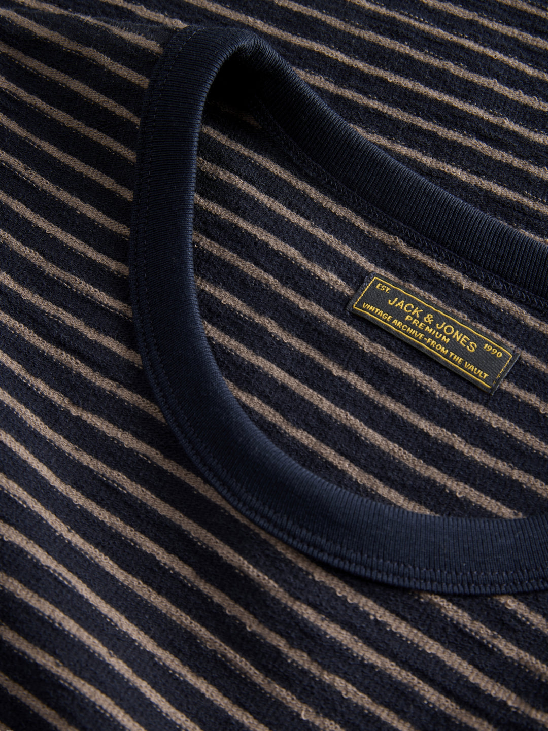 JPRBLUNATHAN STRIPED LS TEE, Dark Navy 175697 Bild 4