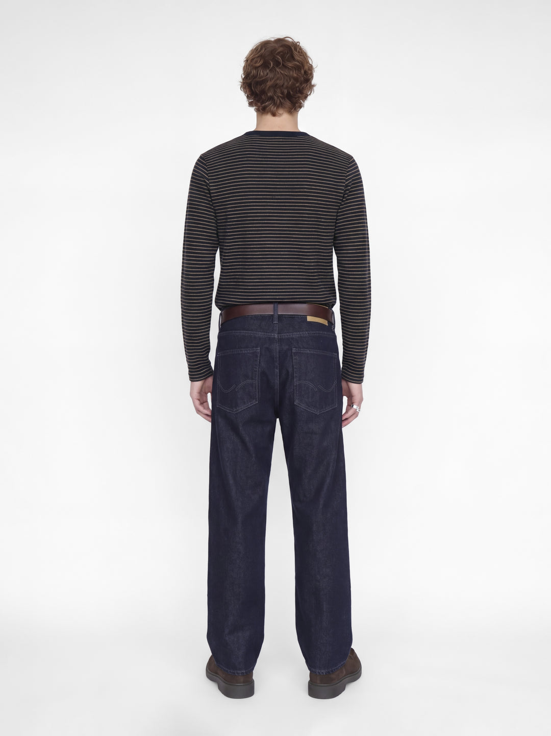 JPRBLUNATHAN STRIPED LS TEE, Dark Navy 175697 Bild 5