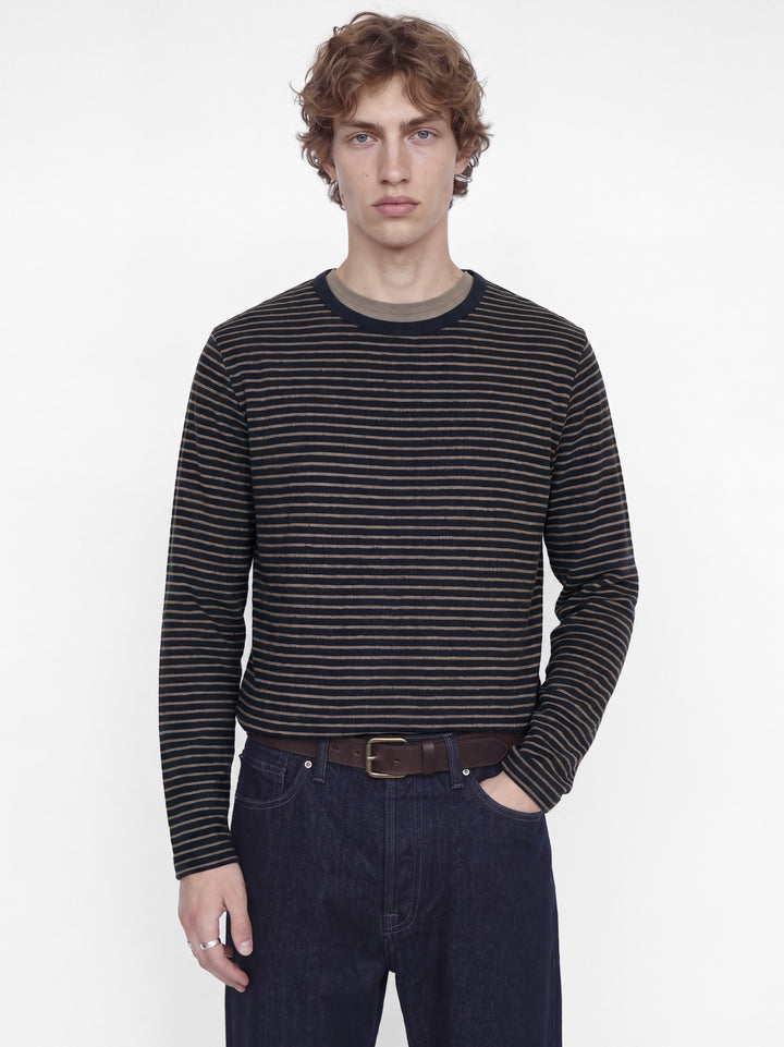 JPRBLUNATHAN STRIPED LS TEE, Dark Navy 175697 Bild 6