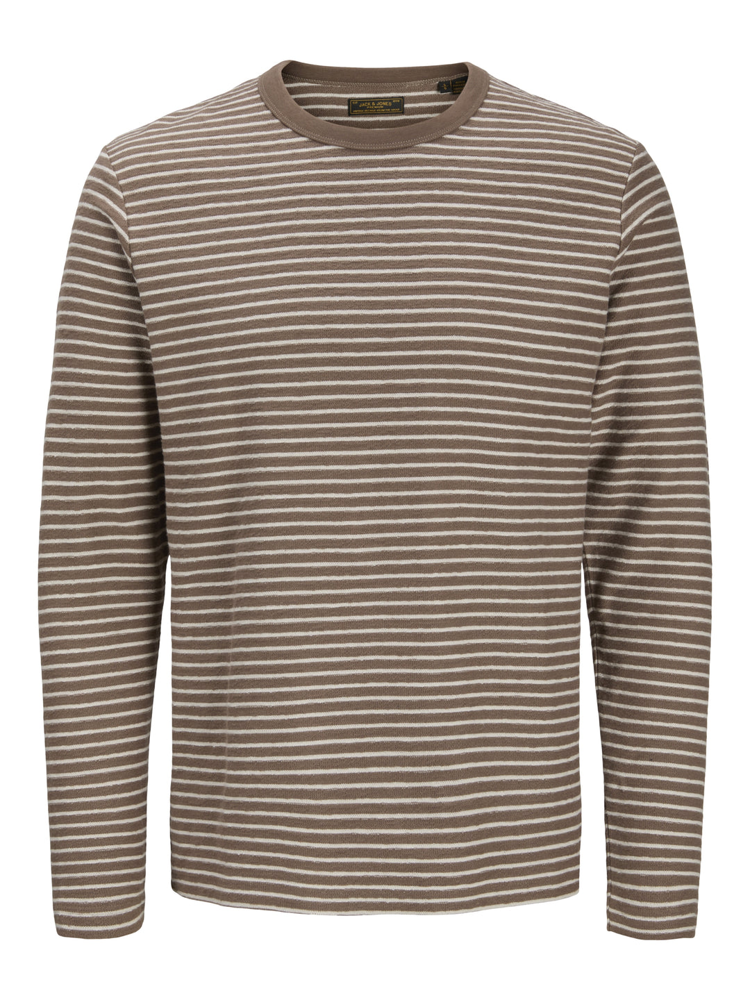 JPRBLUNATHAN STRIPED LS TEE, Walnut 176621 Bild 1
