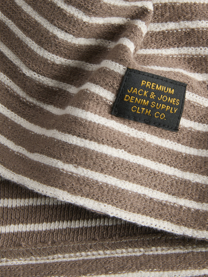 JPRBLUNATHAN STRIPED LS TEE, Walnut 176621 Bild 2