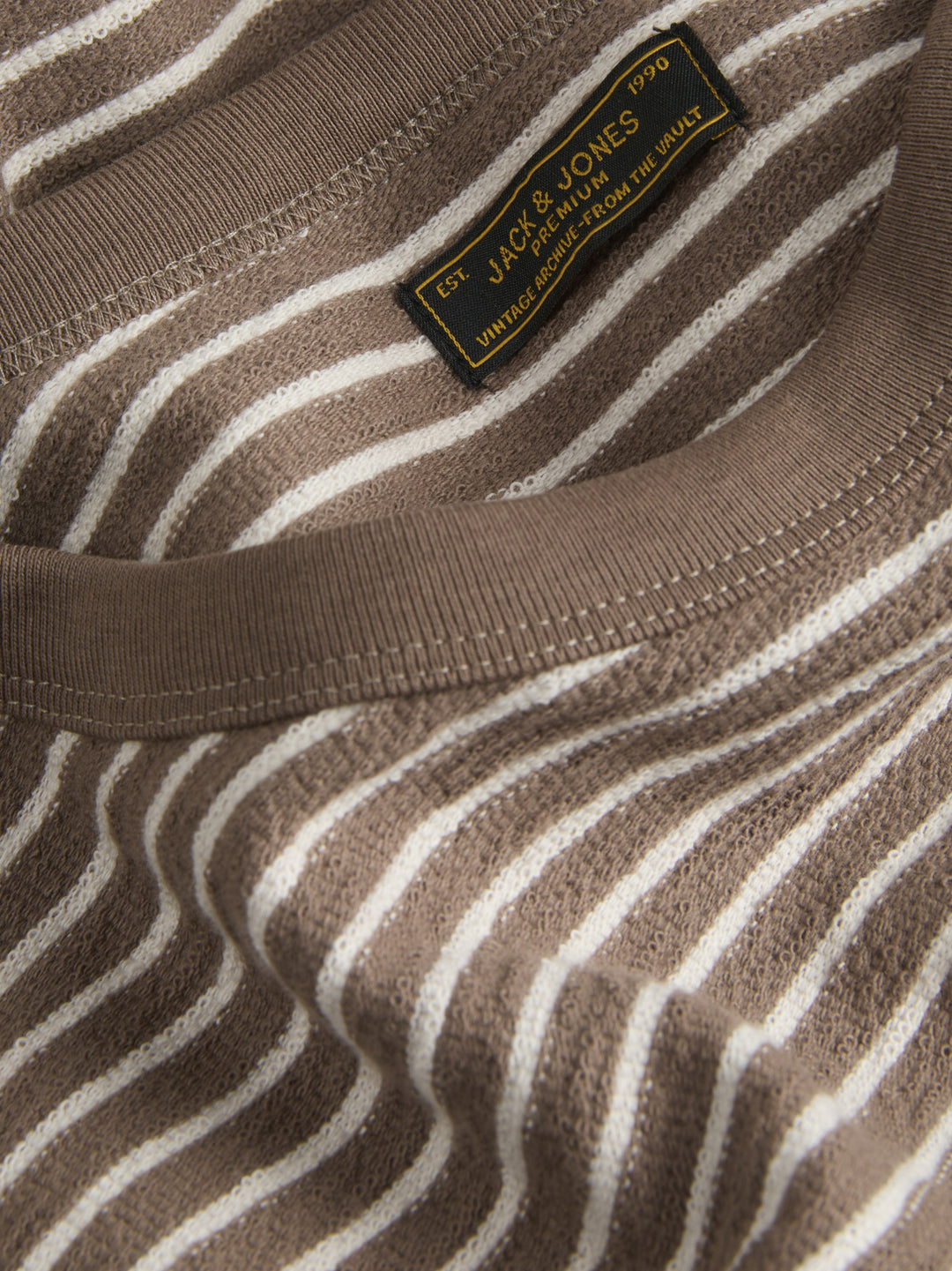 JPRBLUNATHAN STRIPED LS TEE, Walnut 176621 Bild 3