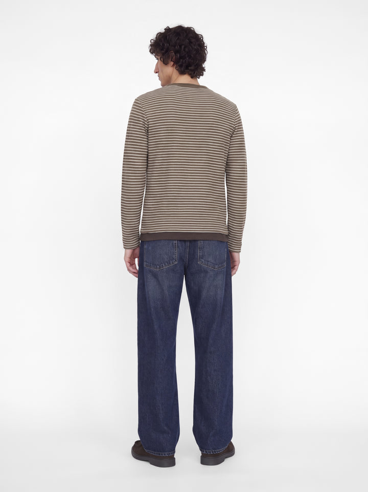 JPRBLUNATHAN STRIPED LS TEE, Walnut 176621 Bild 5