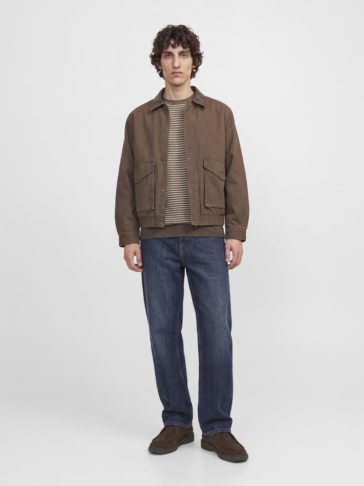 JPRBLUNATHAN STRIPED LS TEE, Walnut 176621 Bild 6